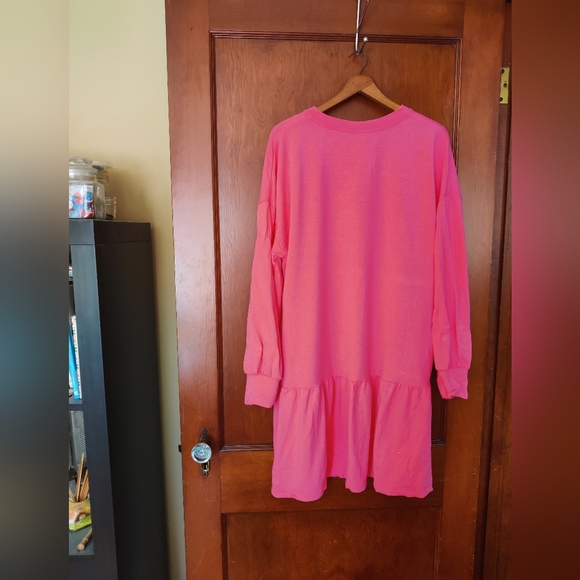 Essential Mini Sweat Dress in Ginger Pink by Smash & Tess - Picture 2 of 9